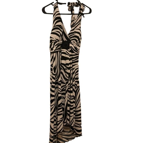 Dresses & Skirts - NWOT Zebra Print Halter Dress